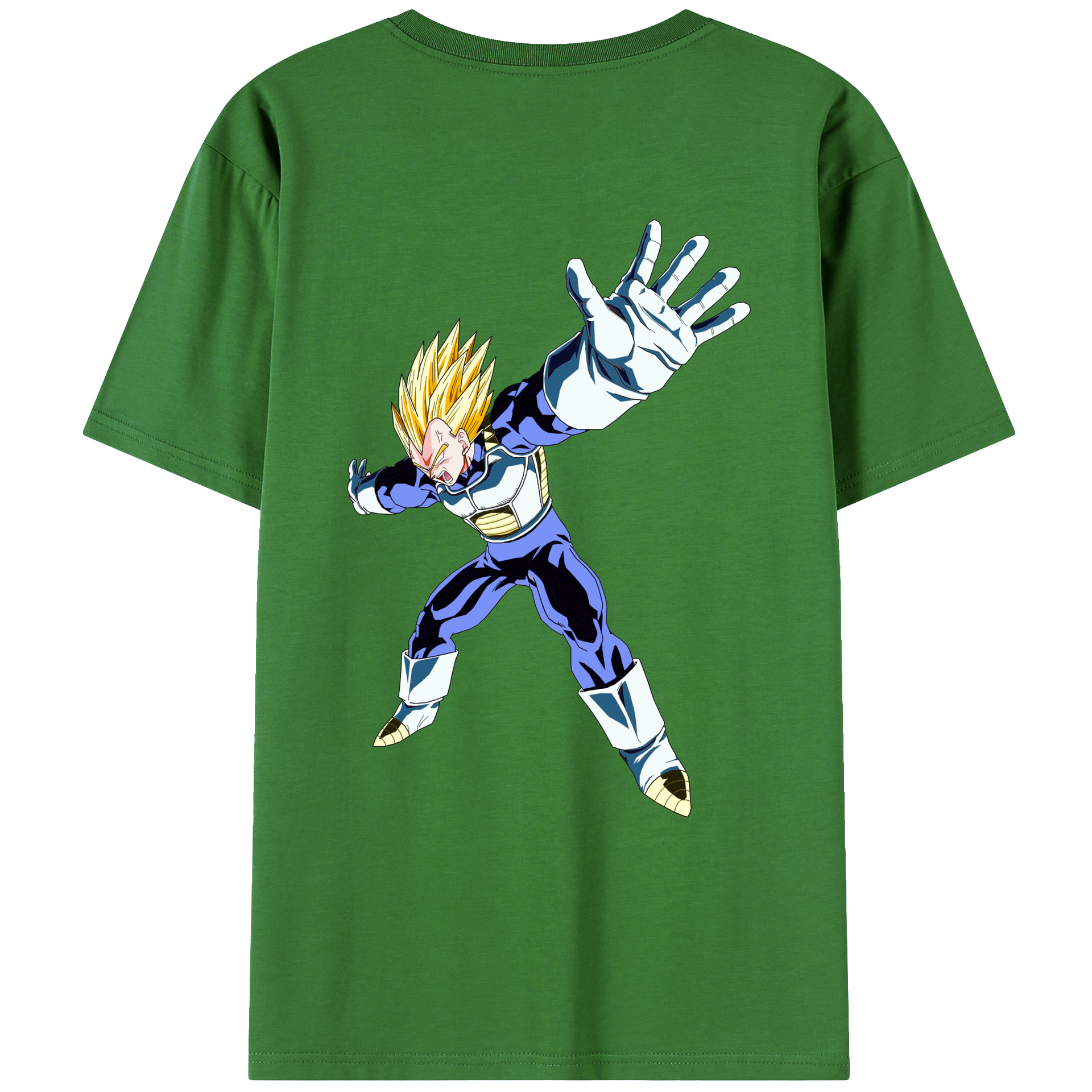 （画像用） ドラゴンボール ベジータ四世（Bejīta Yonsei）DRAGON BALL Vegeta IV レディース半袖Tシャツ(バックプリント)